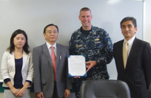 イー・アンド・イーソリューションズ、在日米海軍横須賀基地からの感謝状授与