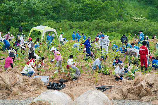 小坂・ふるさとの森づくり植樹祭に参加しました