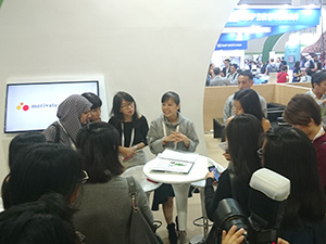 Student groups also visited our booth