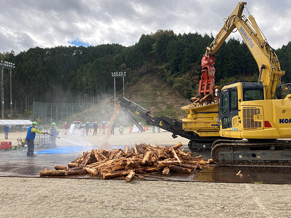 エコシステム山陽が災害廃棄物仮置場設置訓練に参加しました