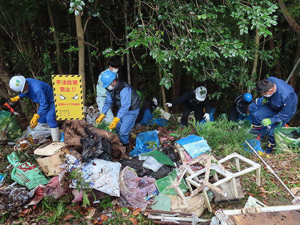 エコシステム山陽が地域のクリーン作戦に参加しました