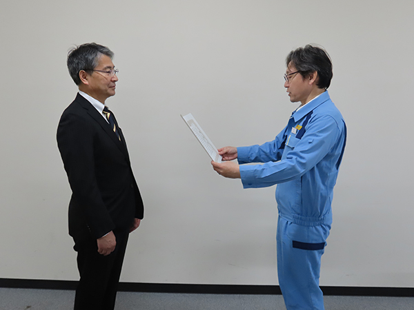 エコシステムジャパンが東北電力ネットワークよりPCB廃棄物無害化処理についての表彰を受けました