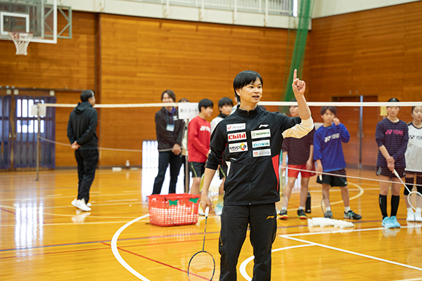 渡辺選手による指導の様子