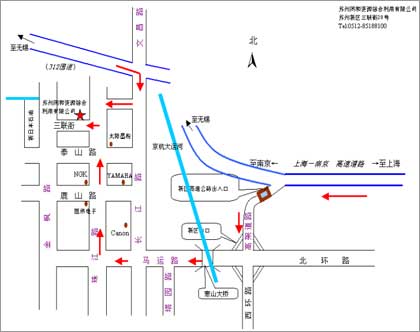 蘇州同和資源綜合利用有限公司の地図